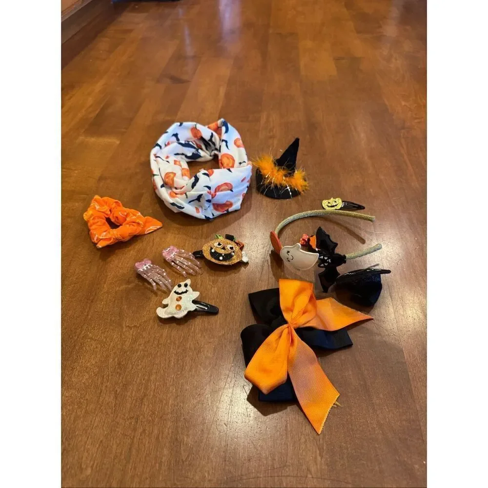 Girls Halloween/fall hair accessory bundle